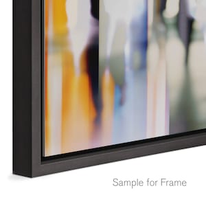 FLUID HORIZON XLII Seascape photoart by Sven Pfrommer 100x100cm framed artwork is ready to hang image 3