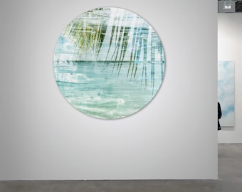 Circular Seascape Art: Acrylic Glass Print by Sven Pfrommer (Ø 100 cm)
