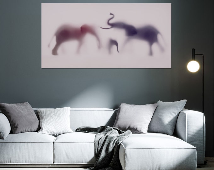 WILD LENS - Elephant XVII by Sven Pfrommer - 140x70cm Artwork is ready to hang