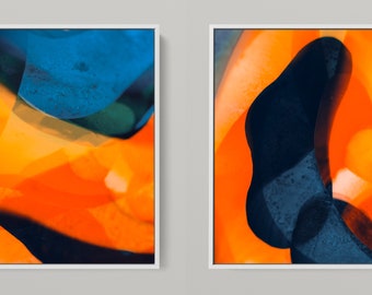 Meta Color XV - photo art by Sven Pfrommer - 150 x 75 cm framed diptych