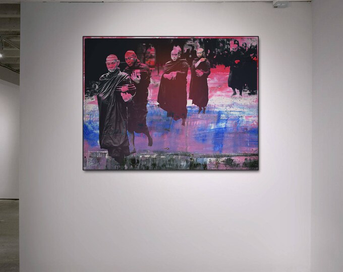 MONKS XVII - Artbox by Sven Pfrommer - Artwork is framed and ready to hang