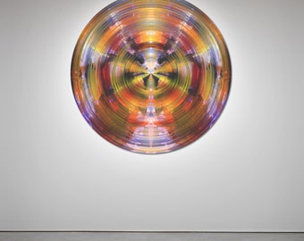 COLOR SPHERE II (Ø 100 cm) by Sven Pfrommer - Round artwork is ready to hang