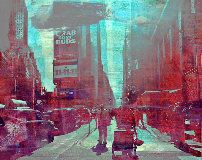 NEW YORK Color XXV by Sven Pfrommer - 130x100cm Artwork is ready to hang.