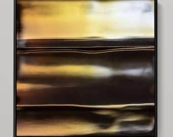 FLUID HORIZON XLII - Seascape photoart by Sven Pfrommer - 100x100cm framed artwork is ready to hang