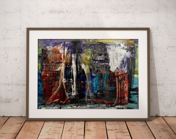 Ancient Asia XXI by Sven Pfrommer - Artwork is ready to hang with a solid wooden frame