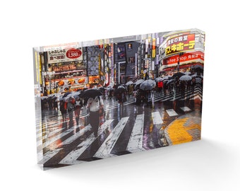 TOKYO NIGHTS II Acrylic Prism Art Object