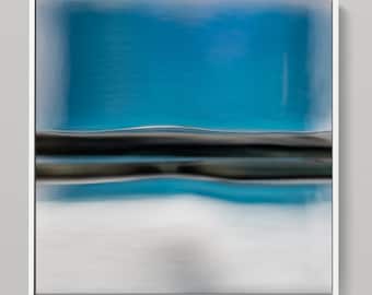 Seascape Photoart: Fluid Horizon, Framed Limited Edition (100x100cm)