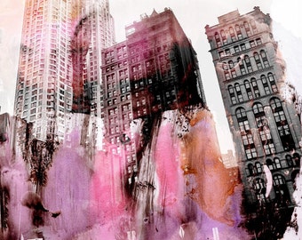 NEW YORK COLOR I by Sven Pfrommer - 100x100cm Artwork is ready to hang