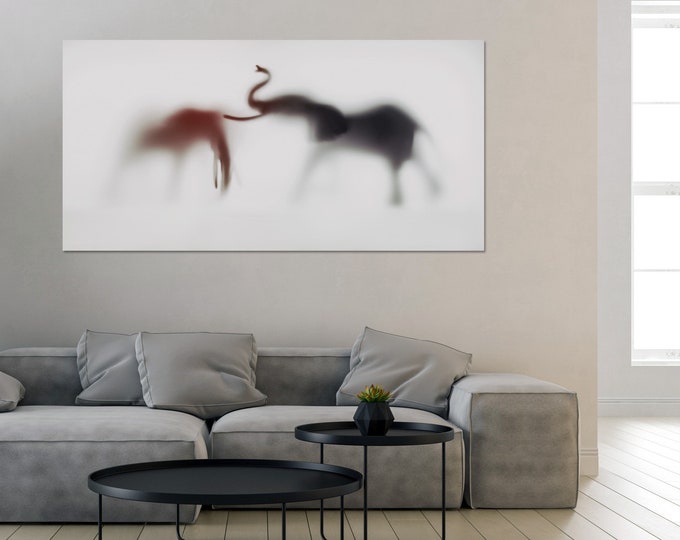 WILD LENS - Elephant XI by Sven Pfrommer - 140x70cm Artwork is ready to hang