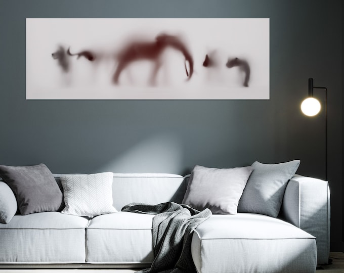 WILD LENS - Big Five II by Sven Pfrommer - 150x50cm Artwork is ready to hang