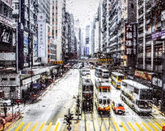 Rainy days in Hong Kong XIV by Sven Pfrommer - Artwork is ready to hang