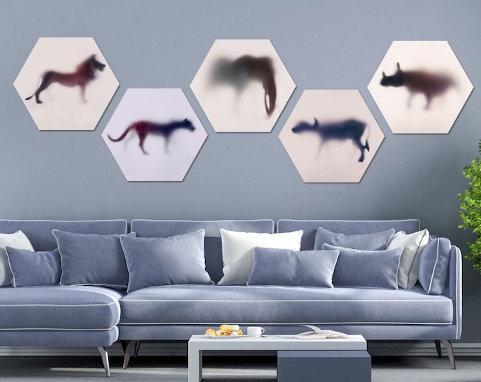 WILD LENS - Big Five by Sven Pfrommer - Multi Panel Hexagon