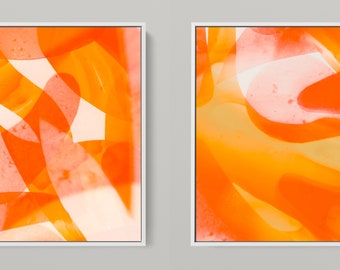 Meta Color V - photo art by Sven Pfrommer - 150 x 75 cm framed diptych