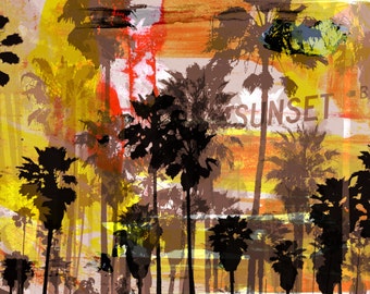 VENICE BEACH II by Sven Pfrommer - 140x70cm Artwork is ready to hang.