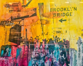NEW YORK DOWNTOWN X - Mixed Media Art by Sven Pfrommer