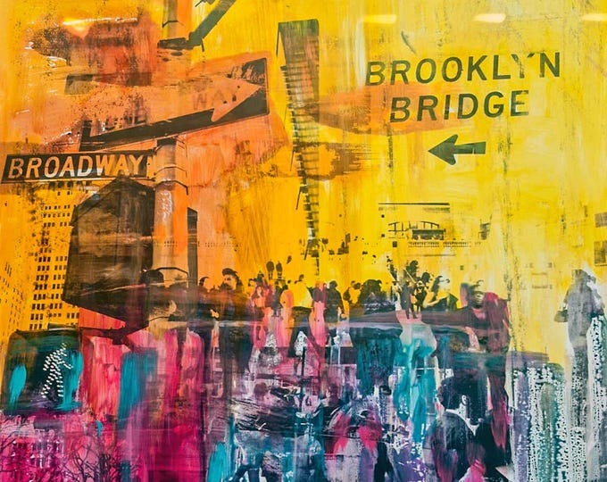 NEW YORK DOWNTOWN X - Mixed Media Art by Sven Pfrommer