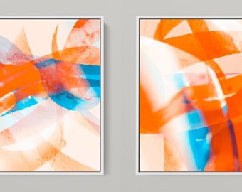 Meta Color XX - photo art by Sven Pfrommer - 150 x 75 cm framed diptych