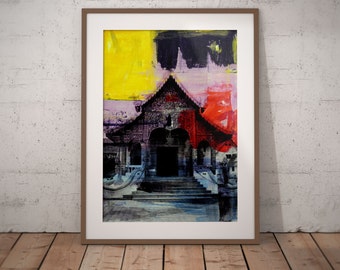 Ancient Asia XXIV by Sven Pfrommer - Artwork is ready to hang with a solid wooden frame