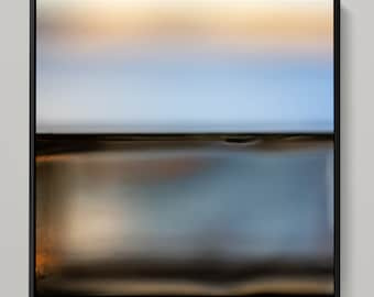 FLUID HORIZON XLVIII - Seascape photoart by Sven Pfrommer - 100x100cm framed artwork is ready to hang