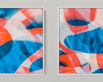 Meta Color XIII - photo art by Sven Pfrommer - 150 x 75 cm framed diptych