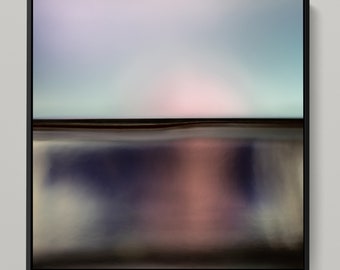 FLUID HORIZON XXXIII - Seascape photoart by Sven Pfrommer - 100x100cm framed artwork is ready to hang