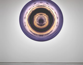 SPHERE I (Ø 100 cm) by Sven Pfrommer - Round artwork is ready to hang