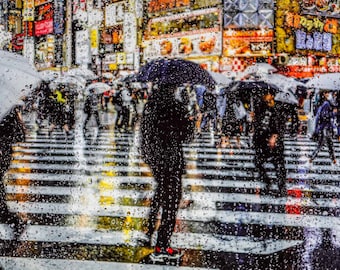 Rainy days in Tokyo V - Photo Art by Sven Pfrommer