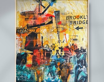 NY POP UP - Mixed media art by Sven Pfrommer