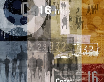 MOVE ON XII by Sven Pfrommer - 100x100cm Artwork is ready to hang.