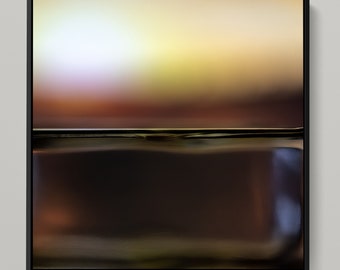 FLUID HORIZON XLIV - Seascape photoart by Sven Pfrommer - 100x100cm framed artwork is ready to hang