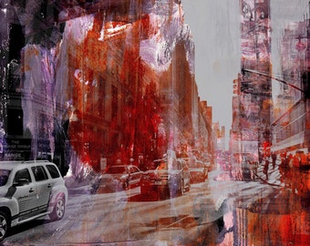NEW YORK Color XXXII by Sven Pfrommer - 100x80cm Artwork is ready to hang