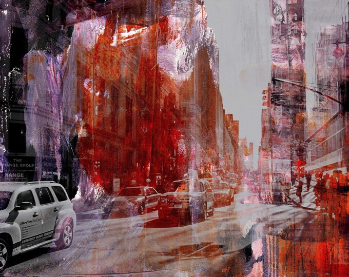 NEW YORK Color XXXII by Sven Pfrommer - 100x80cm Artwork is ready to hang