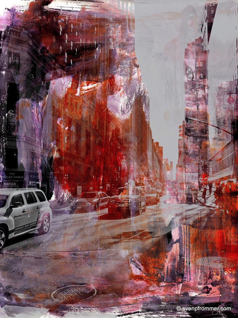 NEW YORK Color XXXII by Sven Pfrommer 100x80cm Artwork is ready to hang image 1