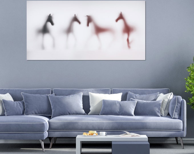 WILD LENS - Horses VII by Sven Pfrommer - 140x70cm Artwork is ready to hang