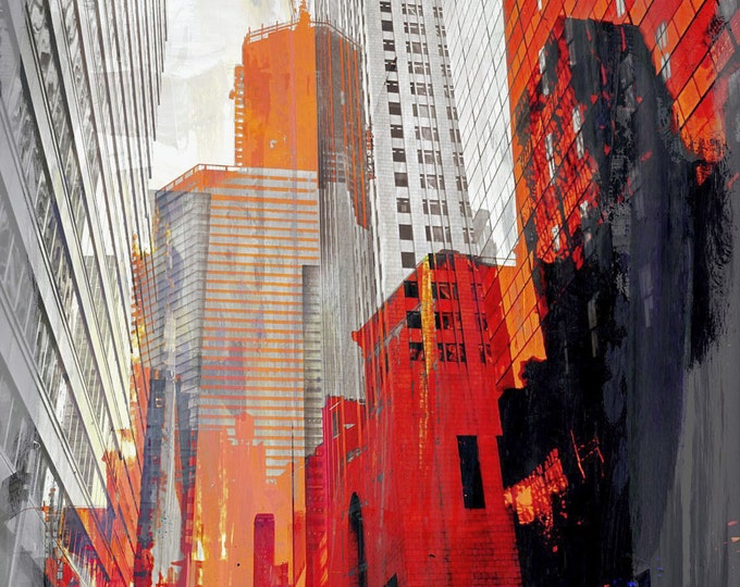 NY DOWNTOWN XIV by Sven Pfrommer - 120x90cm Artwork is ready to hang: