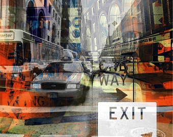 NEW YORK URBAN V by Sven Pfrommer - 130x100cm Artwork is ready to hang
