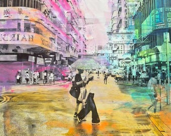 URBN City V - Mixed Media Art by Sven Pfrommer