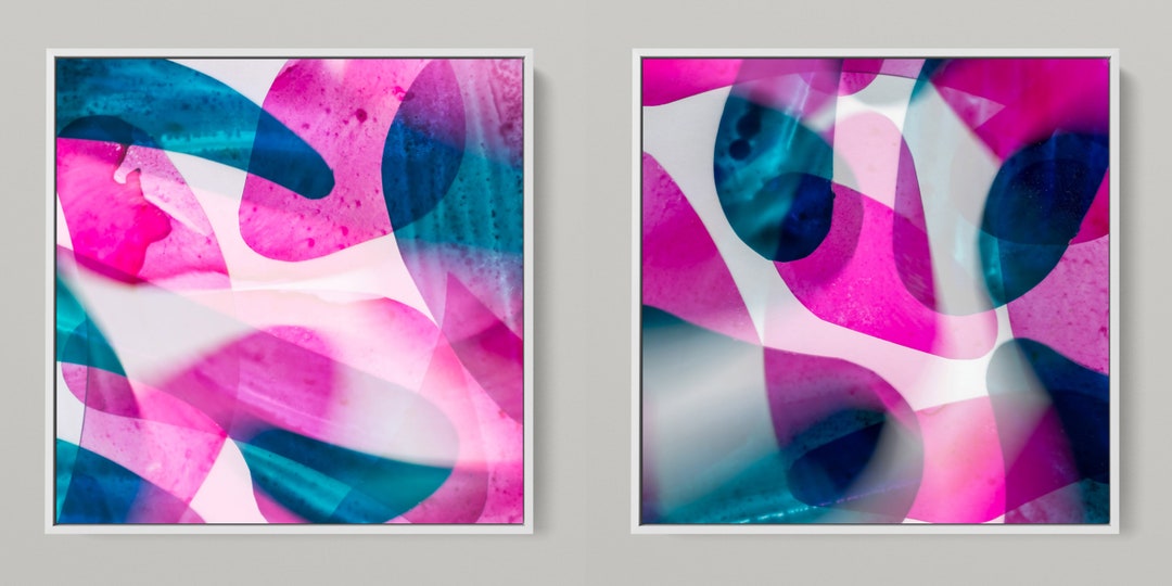 Meta Color X - Photo Art by Sven Pfrommer - 150 X 75 Cm Framed Diptych ...