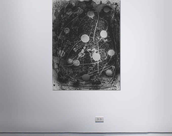 Abstract Scanography XV - by Sven Pfrommer - Artwork is framed and ready to hang