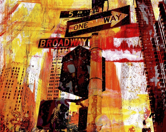NEW YORK Color VI by Sven Pfrommer - 130x100cm Artwork is ready to hang