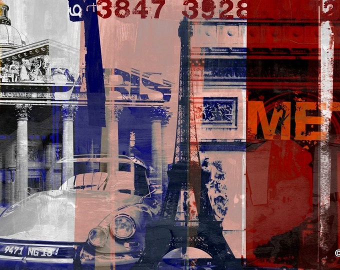 PARIS XXI by Sven Pfrommer - 140x70cm Artwork is ready to hang