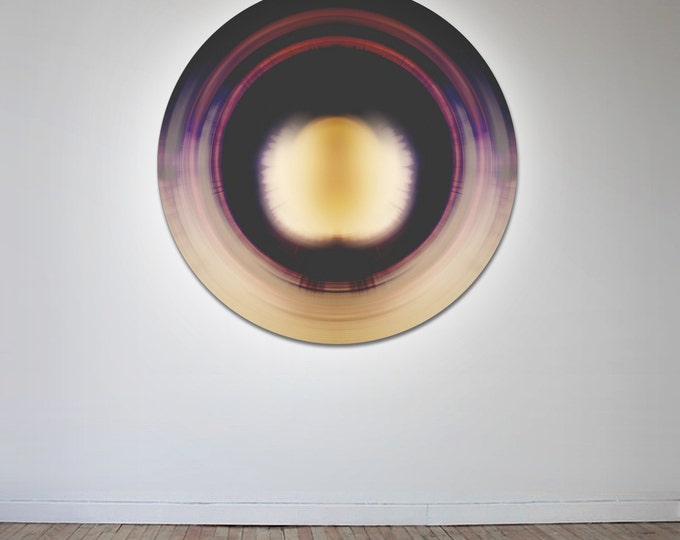 SPHERE IV (Ø 100 cm) by Sven Pfrommer - Round artwork is ready to hang