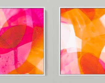 Meta Color VII - photo art by Sven Pfrommer - 150 x 75 cm framed diptych