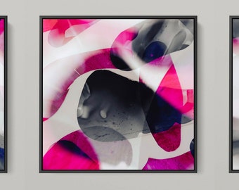 Meta Color XII - photo art by Sven Pfrommer - 165 x 55 cm framed triptych