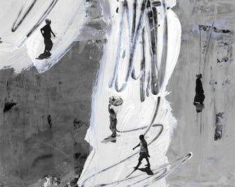 WATCHTOWER XVIII - Mixed Media Art by Sven Pfrommer - Artwork is ready to hang
