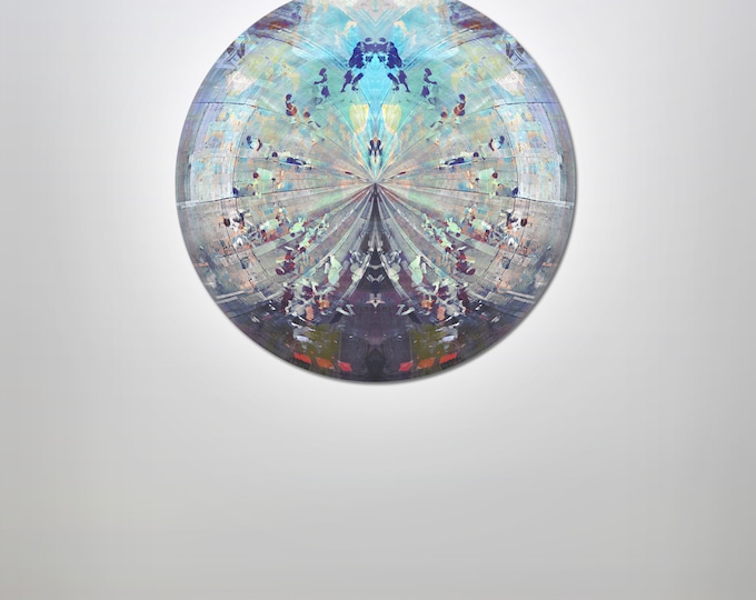 HK EYE IV (Ø 100 cm) by Sven Pfrommer - Round artwork is ready to hang