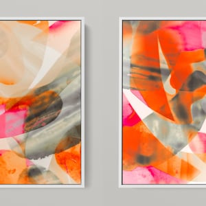 Meta Color II photo art by Sven Pfrommer 150 x 75 cm framed diptych image 1