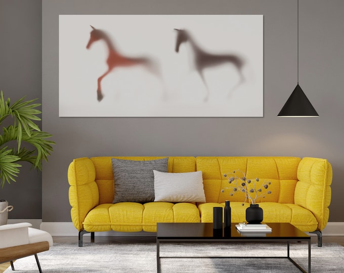 WILD LENS - Horses XIV by Sven Pfrommer - 140x70cm Artwork is ready to hang