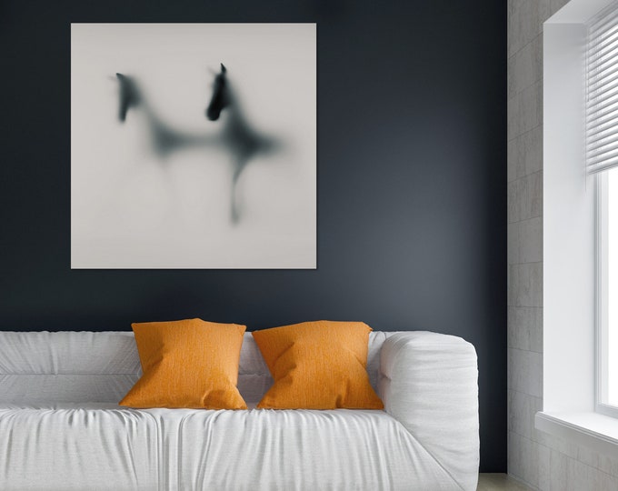 WILD LENS - Horses XVI by Sven Pfrommer - 100x100cm Artwork is ready to hang