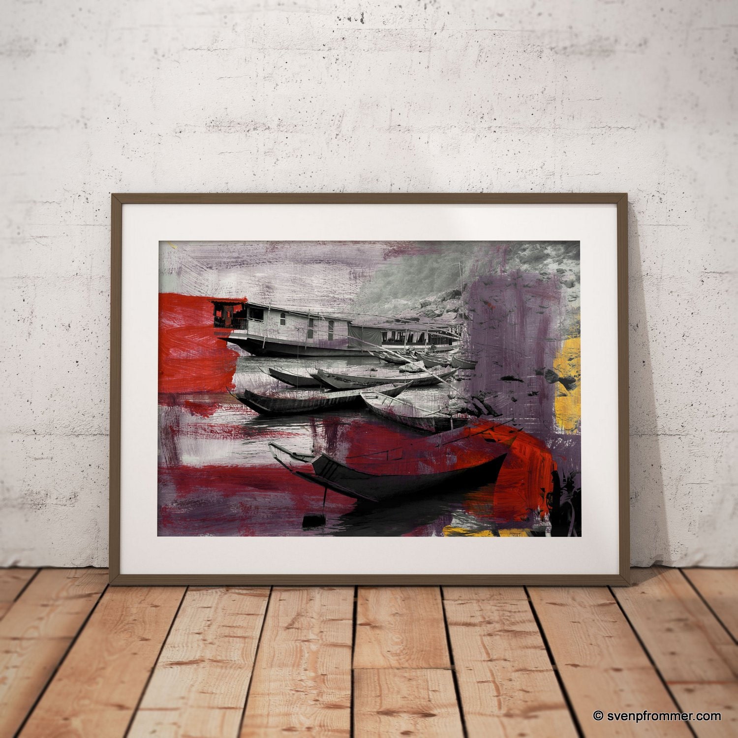 Waterworld III by Sven Pfrommer - Artwork is ready to hang with a solid ...